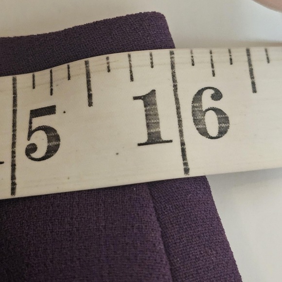 Preston & York Pants Womens 8 Purple Lined Wide Leg Dress Career Trousers - Picture 7 of 14
